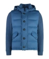 Moorer Foscolo Hooded Down Jacket In Blue