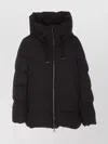 Moorer Hooded Down Jackets Quilted Pattern In Black