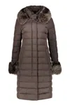 Moorer Hooded Zip-up Coat