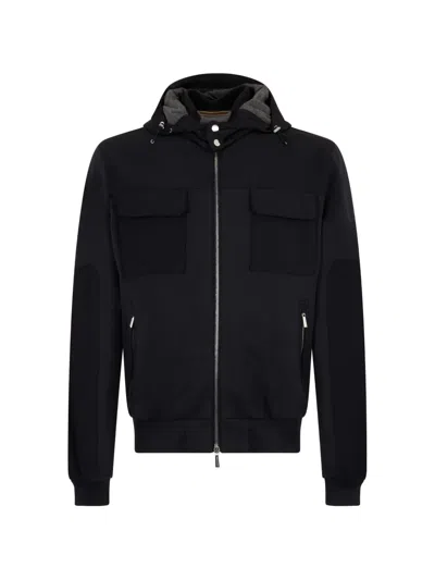 Moorer Hooded Jacket In Black