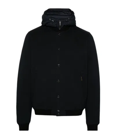 Moorer Hooded Jacket In Black