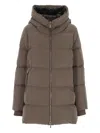 Moorer Hooded Jacket In Brown