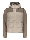 Moorer Multifunctional Jacket With Hood In Gray
