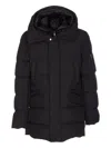 Moorer Hooded Padded Jacket In Blue