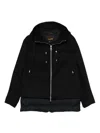 Moorer Hooded Padded Jacket In Blue