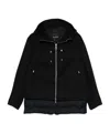 Moorer Hooded Padded Jacket In Black