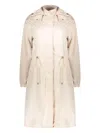 Moorer Hooded Parka Coat In Nude