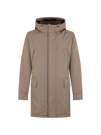 Moorer Hooded Parka In Gray