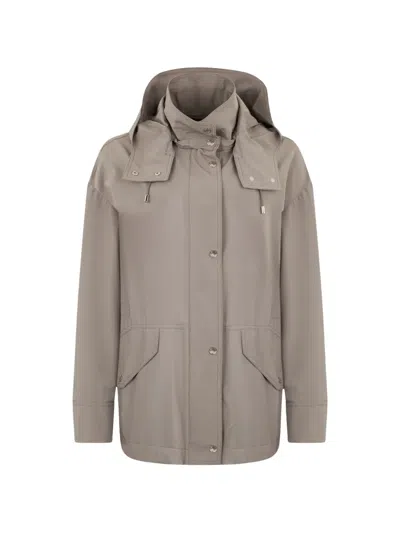 Moorer Hooded Parka In Neutral