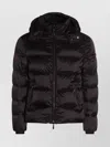 Moorer Hooded Quilted Down Jackets With Side Pockets In Black