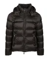 Moorer Padded Jackets With Hood And Side Pockets In Black