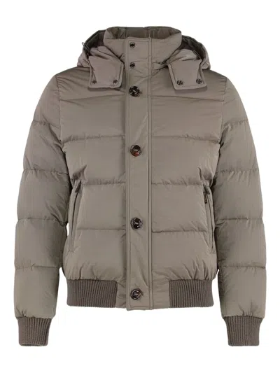 MOORER HOODED QUILTED JACKET