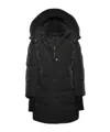 Moorer Hooded Technical Coat In Black