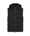 Moorer Black Nylon Fire Down Jacket