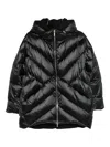Moorer Hooded Zip-up Jacket In Black