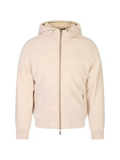 Moorer Hooded Zip-up Jacket In Multi