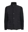 Moorer Button-up Padded Down Jacket In Black