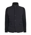 Moorer Button-up Padded Down Jacket In Blue