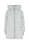 Moorer White Nylon Justine Down Jacket In Blanc