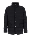 Moorer Midnight Blue Polyester Blend Ilvo Down Jacket In Black
