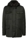 Moorer Isac Padded Jacket In Green