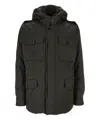 Moorer Isac Padded Jacket In Green