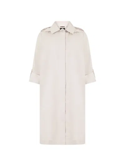 Moorer Isadora-wk Hooded Coat In Neutral