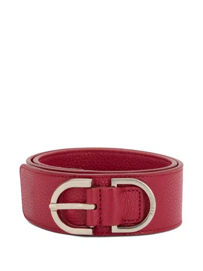 Moorer Ivette Buckled Belt In Red