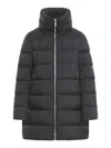 Moorer Alana Padded High-neck Coat In Black