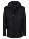 Moorer Virgin Wool-blend Down Isac-ll Jacket In Blue