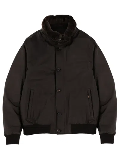 Moorer Jacket Cleros-p1 In Brown