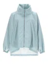 Moorer Stand-collar Oversized Jacket In Blue