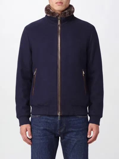 Moorer Jacket Men Color Navy In Blue