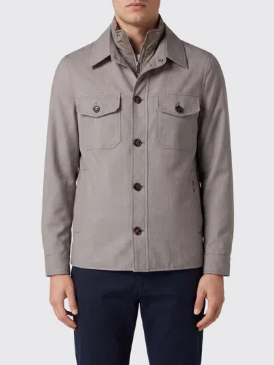 Moorer Jacket Men Color Sand In Gray