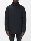 Moorer Long-sleeved Stand-up Collar Jacket In Black
