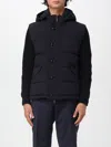 Moorer Quilted Knitted Long Sleeves Jacket In Blue