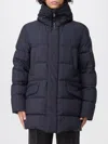 Moorer Man Puffer Navy Size 48 Wool, Cashmere, Polyurethane, Polyamide In Blue