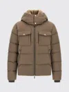 Moorer Cappuccino Nylon Blend Alarick Down Jacket In Brown