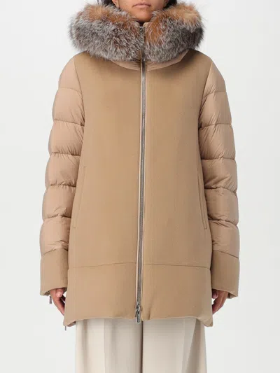 Moorer Jacket  Woman Color Beige In Brown