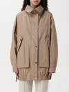 Moorer Olinda Drawstring-waist Jacket In Camel