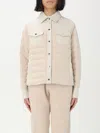 Moorer Jackets And Vests In Ecru