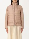 Moorer Pink Danielle Down Jacket In Sand
