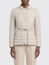 Moorer Chalk Nylon Blend Lanzada Down Jacket In Neutral