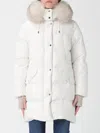 Moorer Long-sleeved Hooded Down Jacket In White