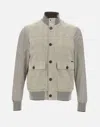Moorer Premium Lambskin Suede Jacket With Front Pockets