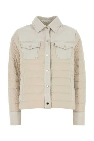 Moorer Jackets And Vests In Beige O Tan