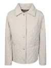 Moorer Quilted Beige Jacket With Tailored Fit In Beige