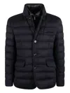 Moorer Nomos-ls9 - Jacket-style Down Jacket In Black