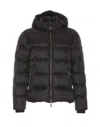 Moorer Asphalt Brett Down Jacket With Zip Closure In Black