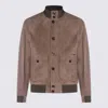 Moorer Button Flap Pockets Jacket In Brown